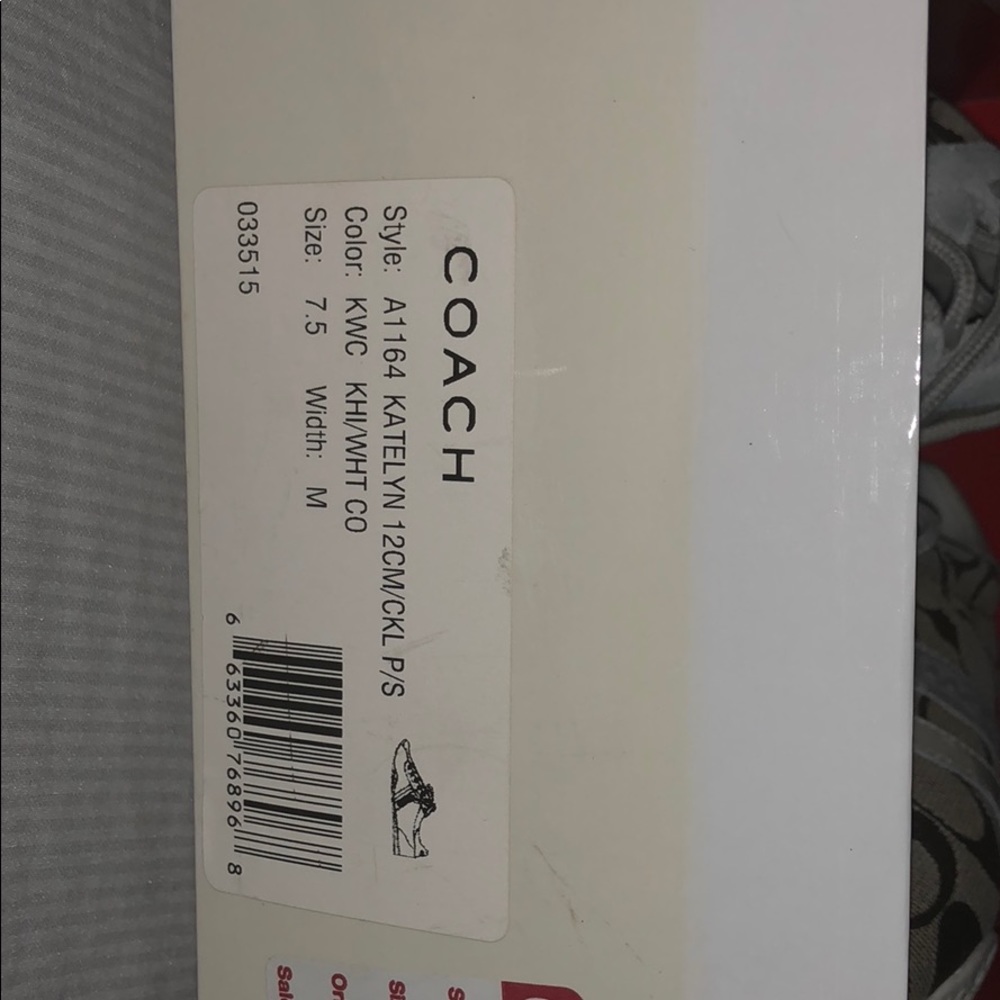 Coach sneakers Authentic size 7.5 medium width